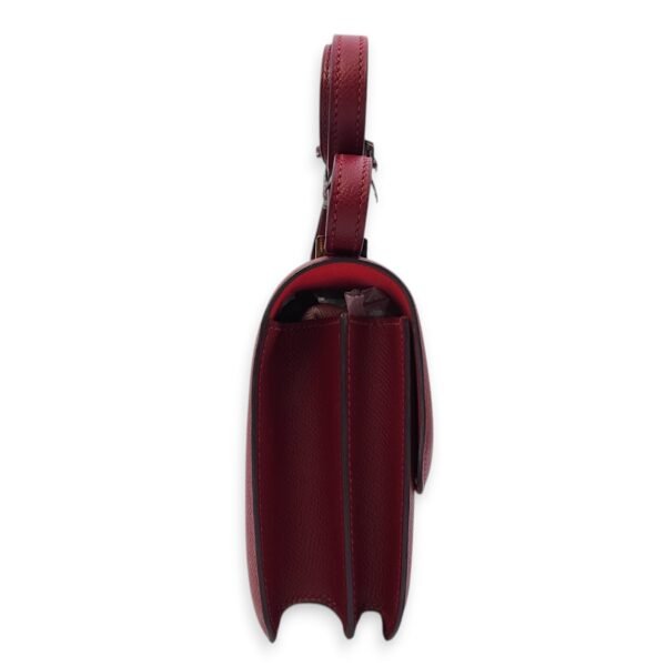 Constance 18 Rouge Grenat/Bougainvillier in Epsom, Enamel hardware - Image 7