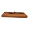 Kelly Brown Wallet in Epsom, Palladium hardware - Image 5