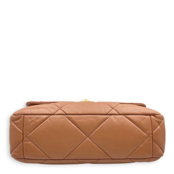 C19 Large Brown Shoulder Bag in Lambskin, Mixed hardware - Image 5