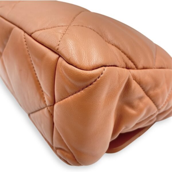 C19 Large Brown Shoulder Bag in Lambskin, Mixed hardware - Image 10