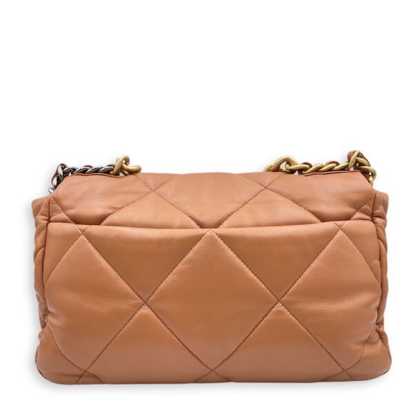 C19 Large Brown Shoulder Bag in Lambskin, Mixed hardware - Image 2