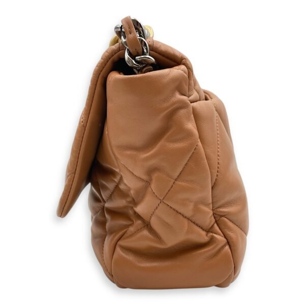 C19 Large Brown Shoulder Bag in Lambskin, Mixed hardware - Image 4