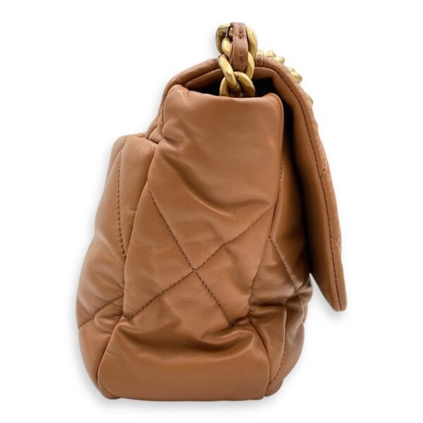 C19 Large Brown Shoulder Bag in Lambskin, Mixed hardware - Image 3