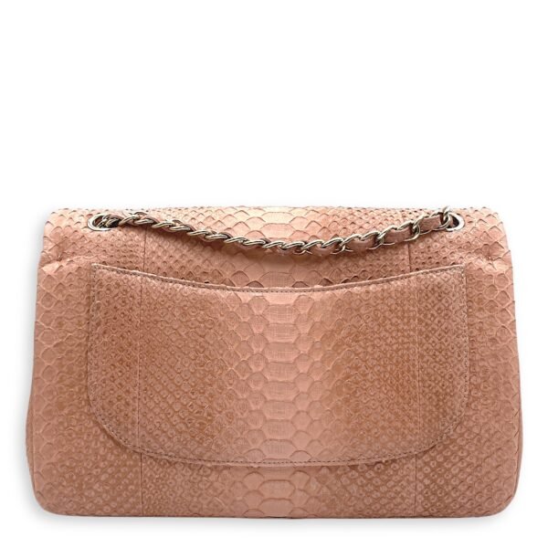 Classic Double Flap Jumbo Pink Ombre Shoulder Bag in Python Leather, Gold hardware - Image 2