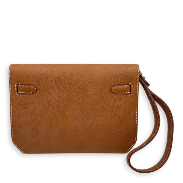 Kelly Depeches 25 Brown in Barenia Faubourg, Palladium hardware - Image 2