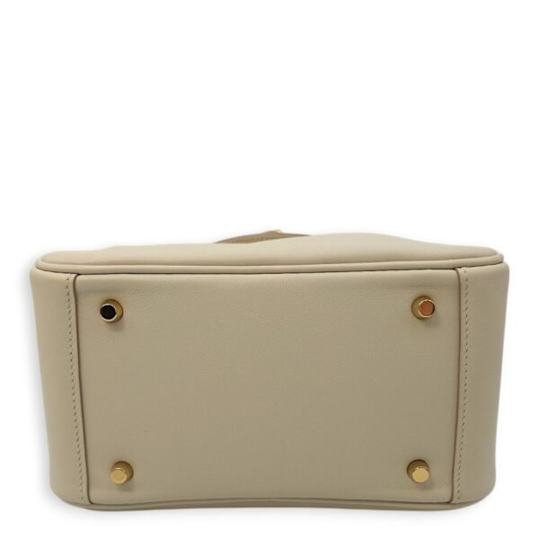 Lindy Mini Gris Perle in Swift, Gold hardware - Image 5