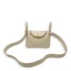 Lindy Mini Gris Perle in Swift, Gold hardware - Image 9