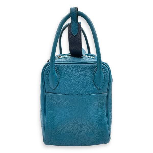 Lindy 30 Blue Izmir/Blue Sapphire in Clemence, Palladium hardware - Image 4