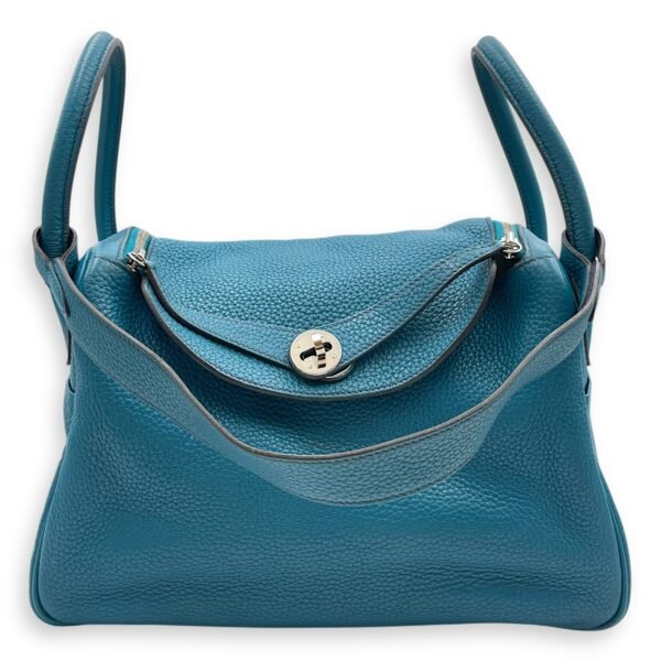Lindy 30 Blue Izmir/Blue Sapphire in Clemence, Palladium hardware - Image 11