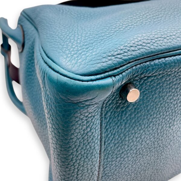 Lindy 30 Blue Izmir/Blue Sapphire in Clemence, Palladium hardware - Image 6