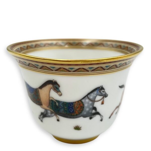 Cheval D'orient Cup, Mini Model Tableware in, Gold hardware - Image 3