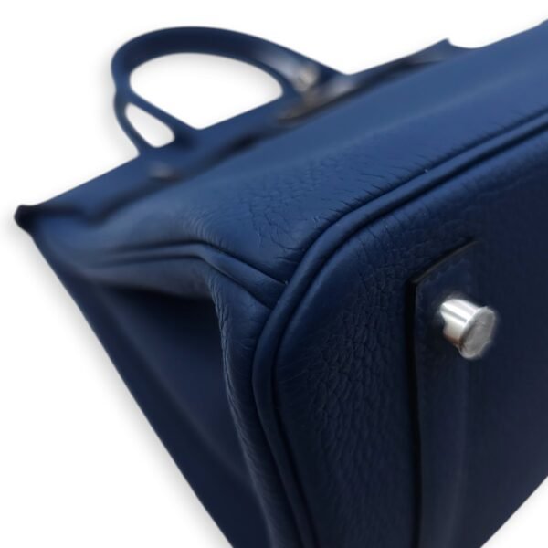 Birkin 30 Deep Blue in Togo, Palladium hardware - Image 8