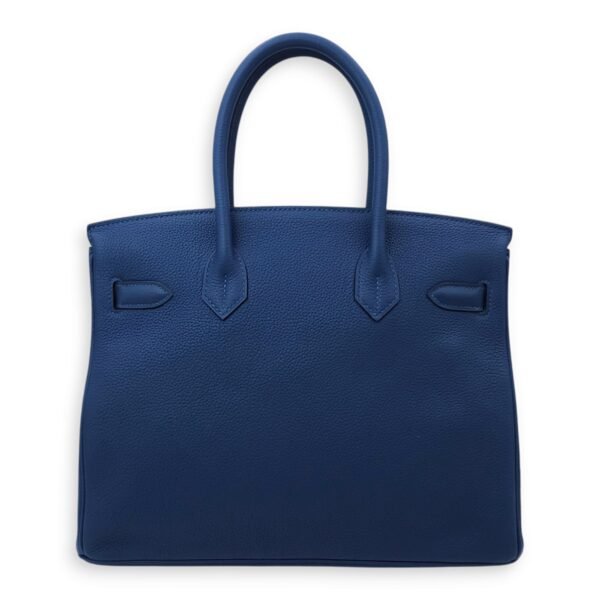 Birkin 30 Deep Blue in Togo, Palladium hardware - Image 2