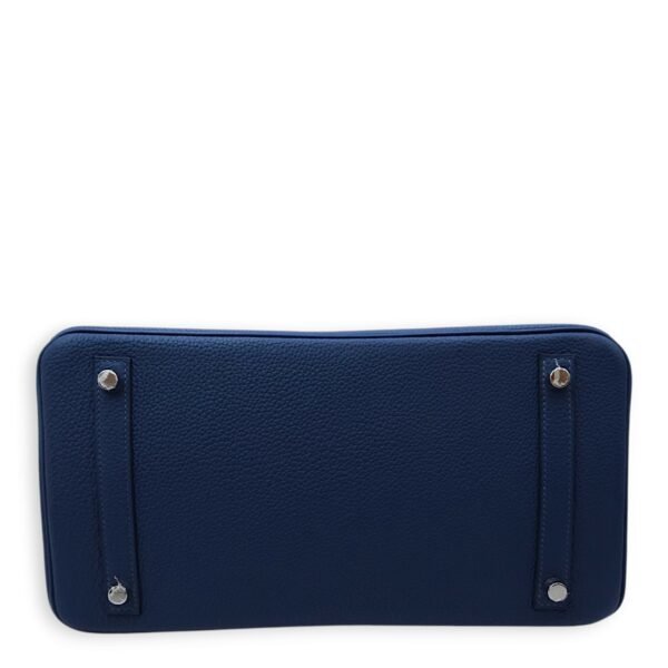 Birkin 30 Deep Blue in Togo, Palladium hardware - Image 5