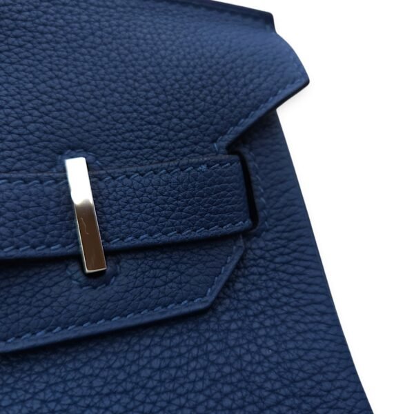 Birkin 30 Deep Blue in Togo, Palladium hardware - Image 9