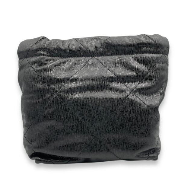 22 Mini Black Tote Bag in Caviar Leather, 2-Tone - Gold Hardware/Black powder coated hardware - Image 2
