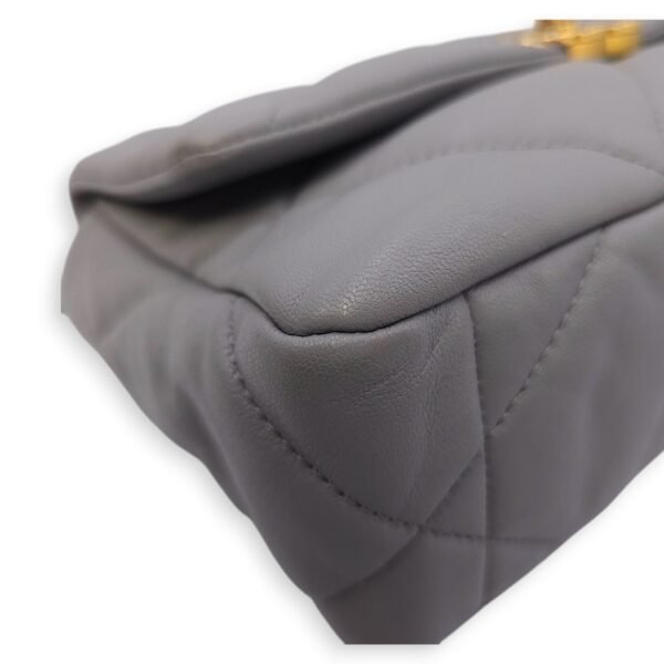 C19 Small Grey Crossbody Bag in Lambskin, 3-Tone hardware - Image 12