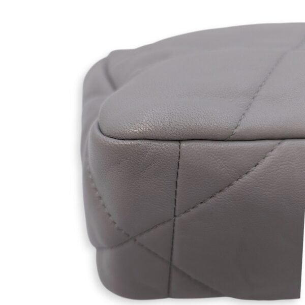 C19 Small Grey Crossbody Bag in Lambskin, 3-Tone hardware - Image 14