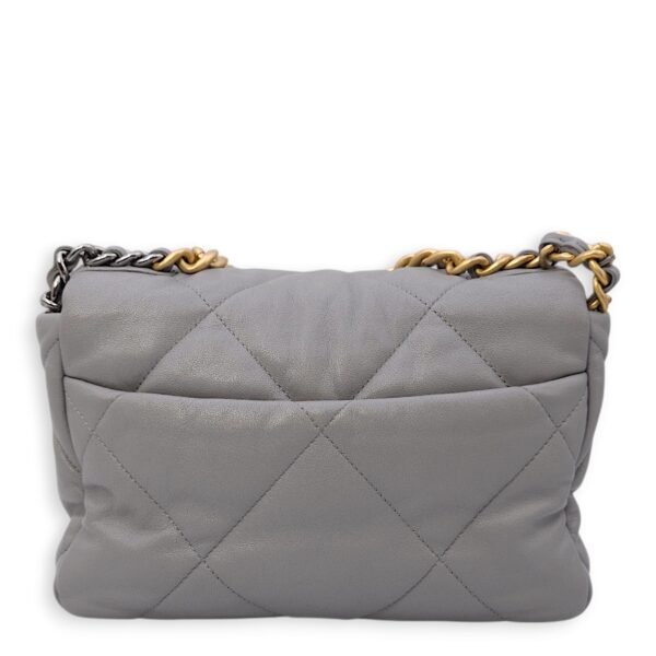 C19 Small Grey Crossbody Bag in Lambskin, 3-Tone hardware - Image 2
