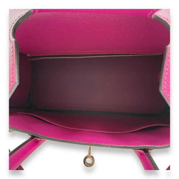 Birkin 30 Rose Poupre in Epsom, Palladium hardware - Image 8