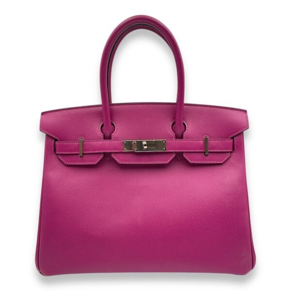 Birkin 30 Rose Poupre in Epsom, Palladium hardware