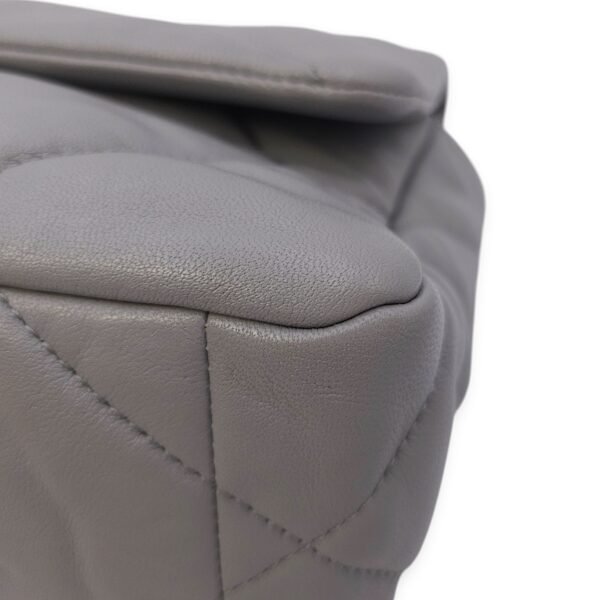 C19 Small Grey Crossbody Bag in Lambskin, 3-Tone hardware - Image 13
