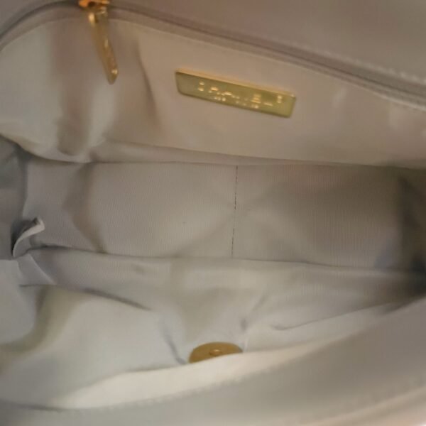 C19 Small Grey Crossbody Bag in Lambskin, 3-Tone hardware - Image 11