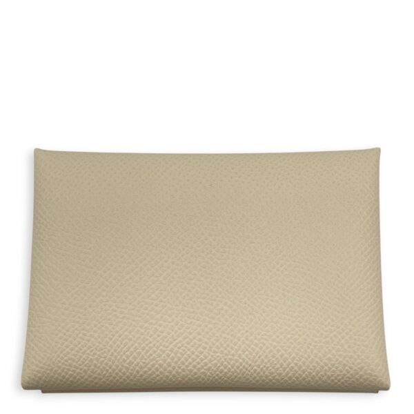 Calvi Duo Craie Card Holder in Epsom