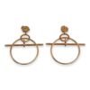 Loop Small Model Earrings in RoseGold Hardware - Image 2