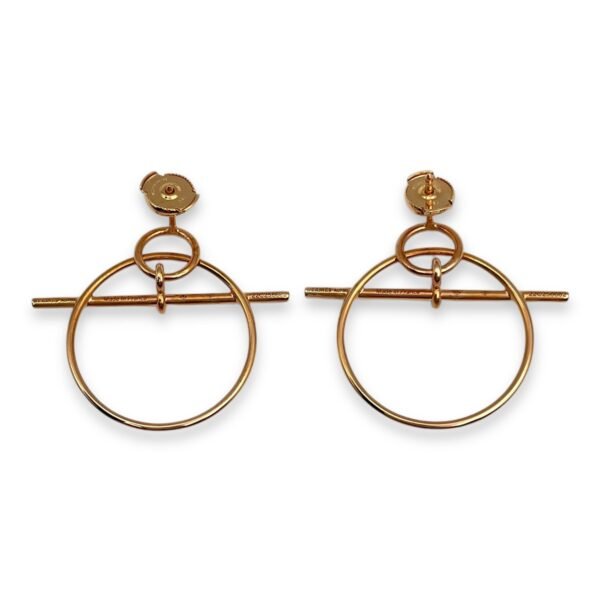 Loop Small Model Earrings in RoseGold Hardware - Image 2