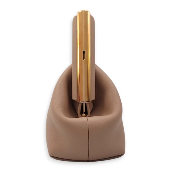 First Bag Small 24x18/11x9cm Beige Crossbody Bag in Nappa, Gold hardware - Image 11