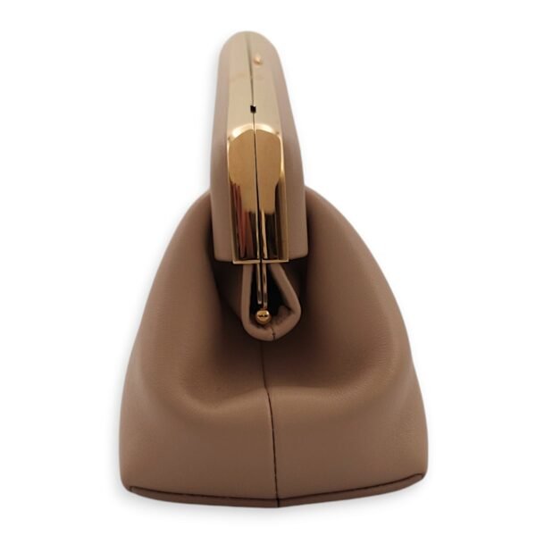 First Bag Small 24x18/11x9cm Beige Crossbody Bag in Nappa, Gold hardware - Image 10