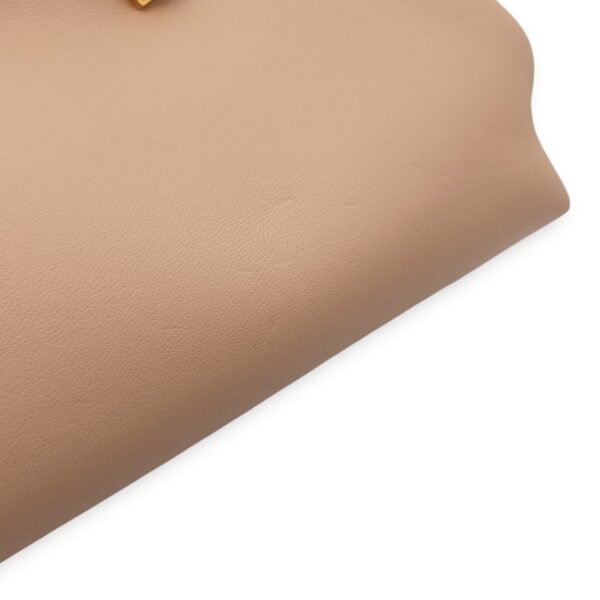 First Bag Small 24x18/11x9cm Beige Crossbody Bag in Nappa, Gold hardware - Image 6