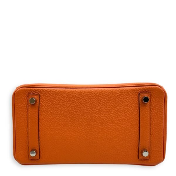 Birkin 25 Orange in Togo, Palladium hardware - Image 5