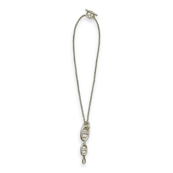 Chaine D'ancre Enchainee Pendant GM Necklace, Silver hardware