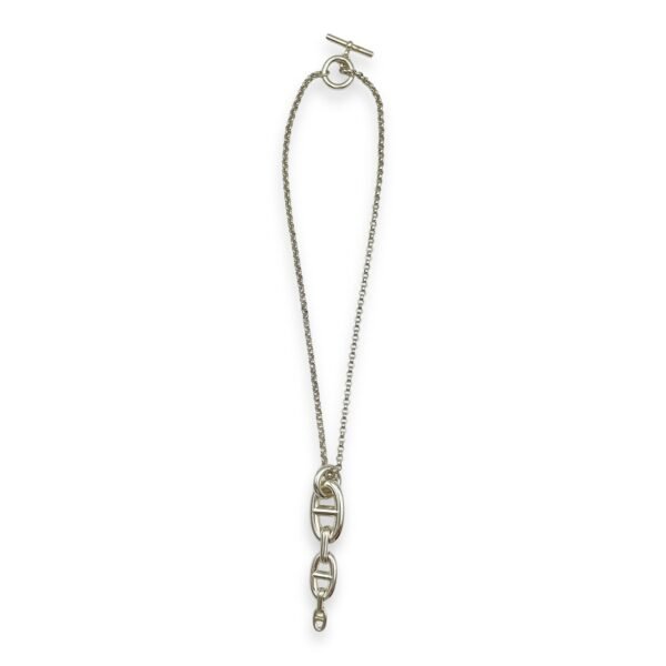 Chaine D'ancre Enchainee Pendant GM Necklace, Silver hardware - Image 2