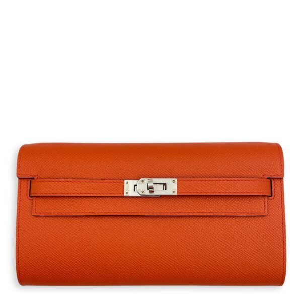 Kelly To Go Terre Battue Crossbody Bag in Epsom, Palladium hardware