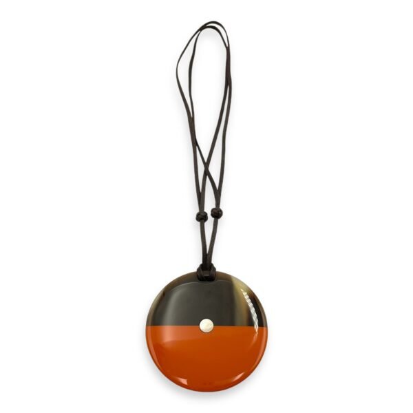 Horn Pendent Necklace in Orange - Image 2