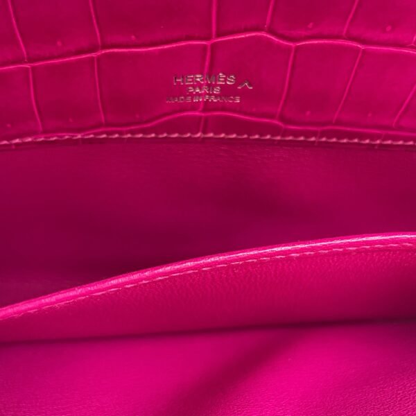 Kelly Cut Rose Scheherazade in Shiny Porosus, Palladium hardware - Image 6