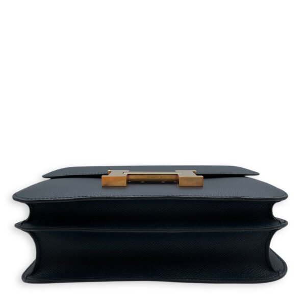 Constance 24 Blue Indigo in Epsom, Gold hardware - Image 5