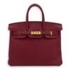 Birkin 25 Rouge Grenat in Togo, Gold hardware