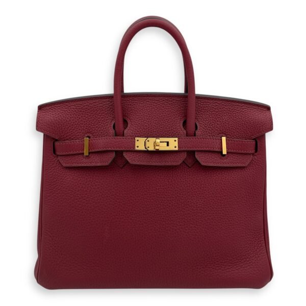 Birkin 25 Rouge Grenat in Togo, Gold hardware