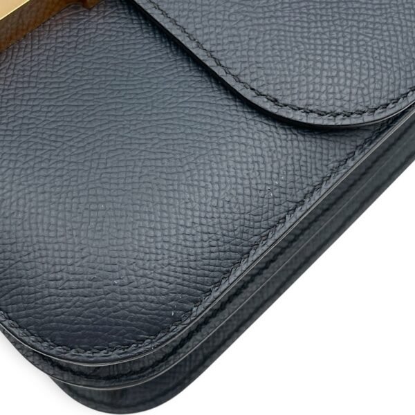 Constance 24 Blue Indigo in Epsom, Gold hardware - Image 8