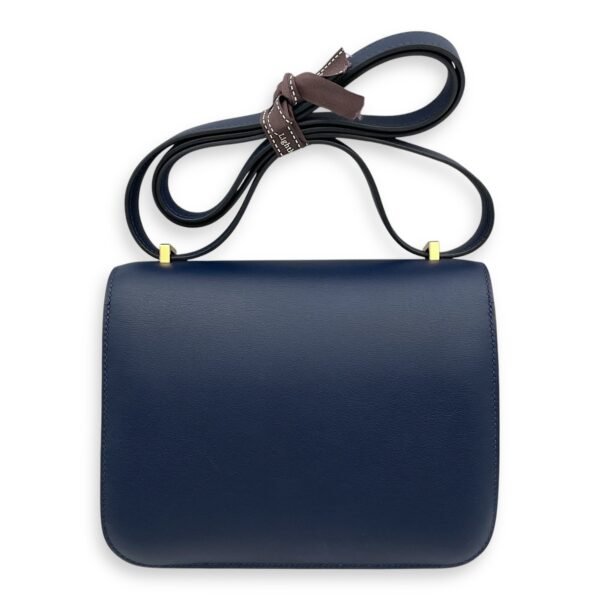 Constance 18 Bleu Navy in Swift, Gold hardware - Image 2