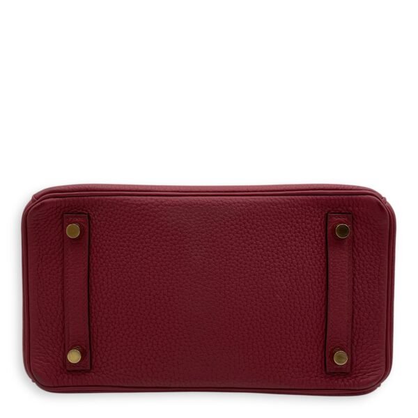 Birkin 25 Rouge Grenat in Togo, Gold hardware - Image 5