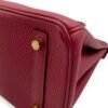 Birkin 25 Rouge Grenat in Togo, Gold hardware - Image 10