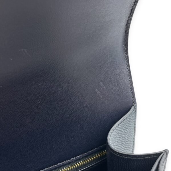 Constance 24 Blue Indigo in Epsom, Gold hardware - Image 9