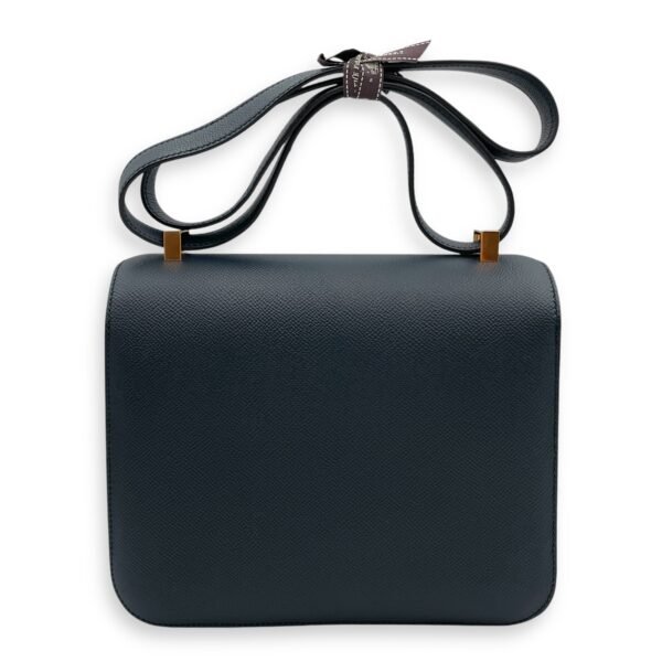 Constance 24 Blue Indigo in Epsom, Gold hardware - Image 2