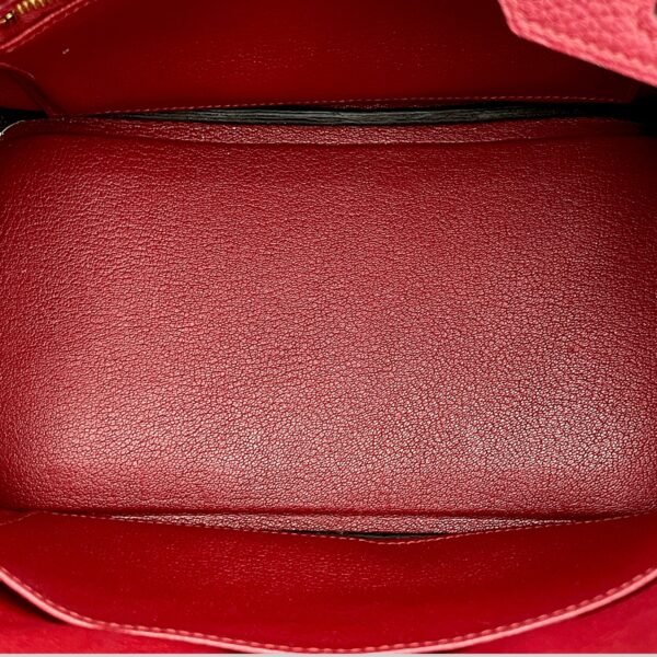 Birkin 25 Rouge Grenat in Togo, Gold hardware - Image 6