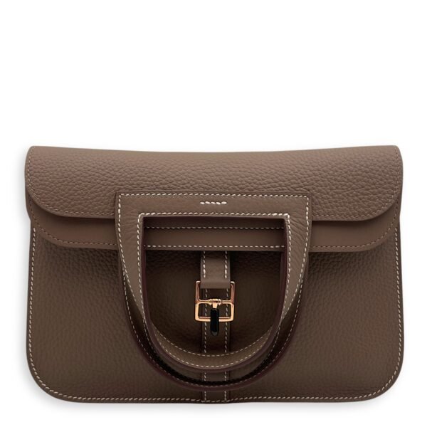 Halzan 25 Etoupe in Clemence, Gold hardware